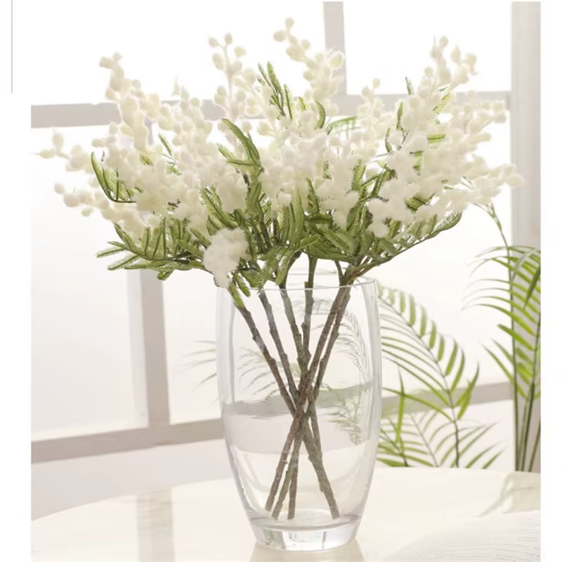 Fleurs artificielles en acacia