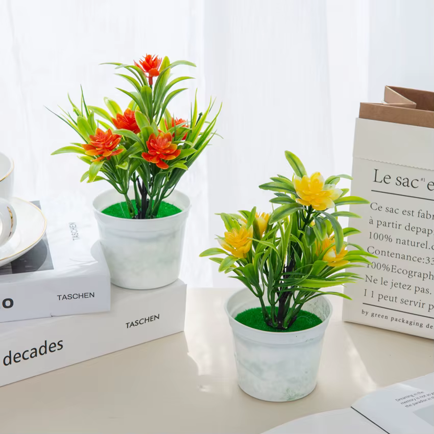 Bonsaï de Fleurs Artificielles pour Décoration de Maison
