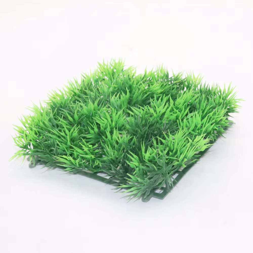 Plante d'herbe verte en plastique ABS artificiel