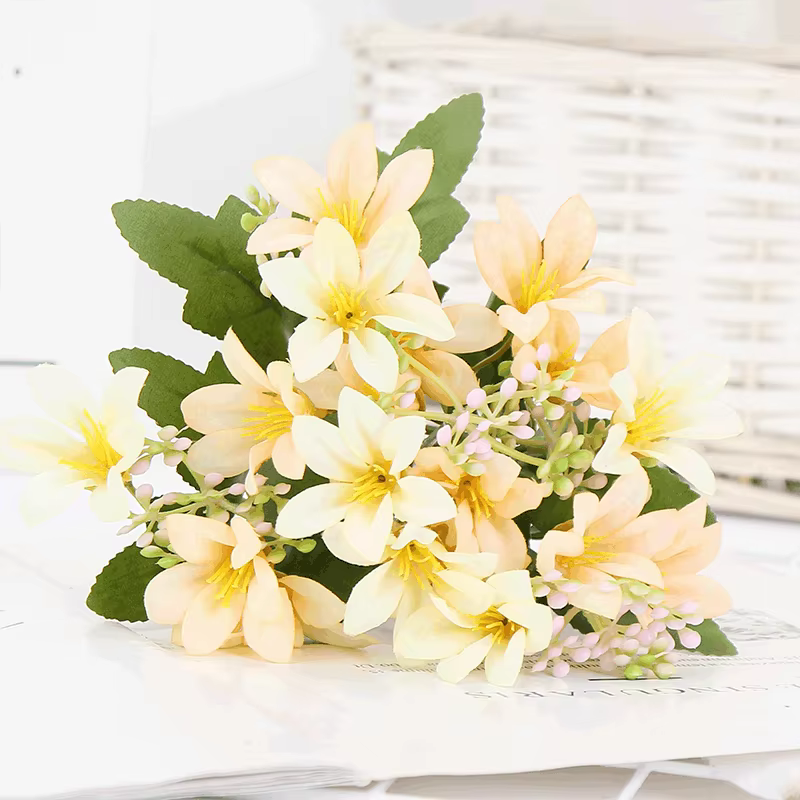 18 fleurs de lys artificiels en soie