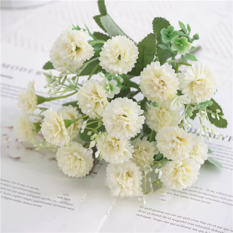 Bouquet de Fleurs Artificielles Roses dans un Vase