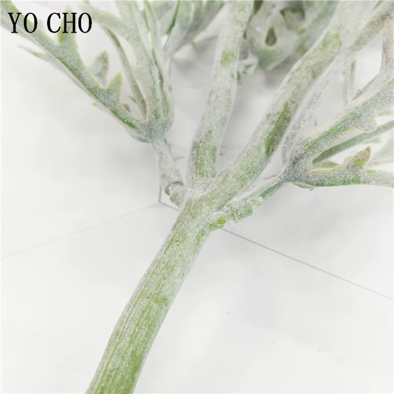 2 fourchettes marguerite fleurs artificielles branche courte griffe de crabe Pincushion vraie touche fleur guirlande de mariage Vase décoration fausse plante