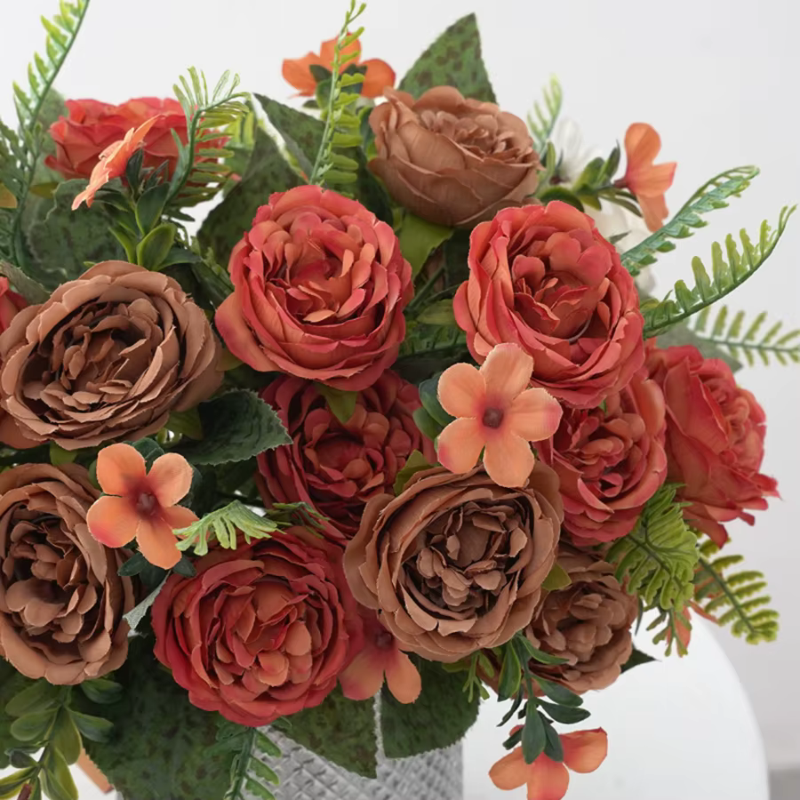 Vases de fleurs artificielles pour la décoration de la maison