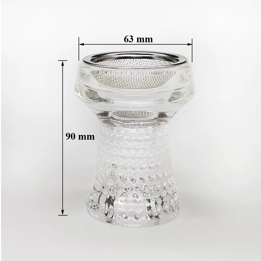 Bols à ovale guilé en verre transparent
