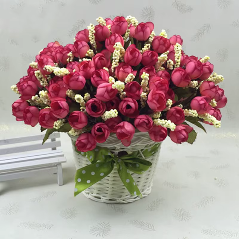 Nouvel Arrivage – Bouquet de 15 petites roses à bourgeons