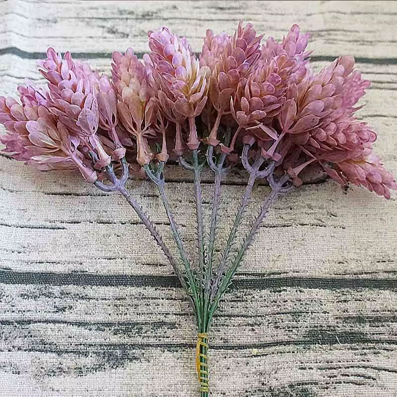 30 pièces/lot fausse plante verte fleurs artificielles en plastique bon marché pour la maison Table décorative mariage noël bricolage bonbons boîte-cadeau