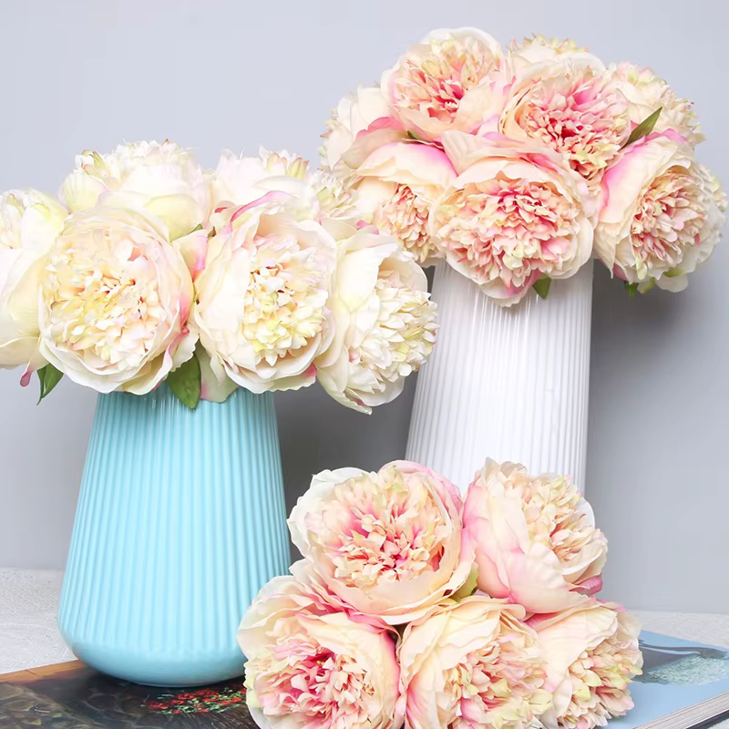 InjFlowers-Pivoine Artificielle Blanche