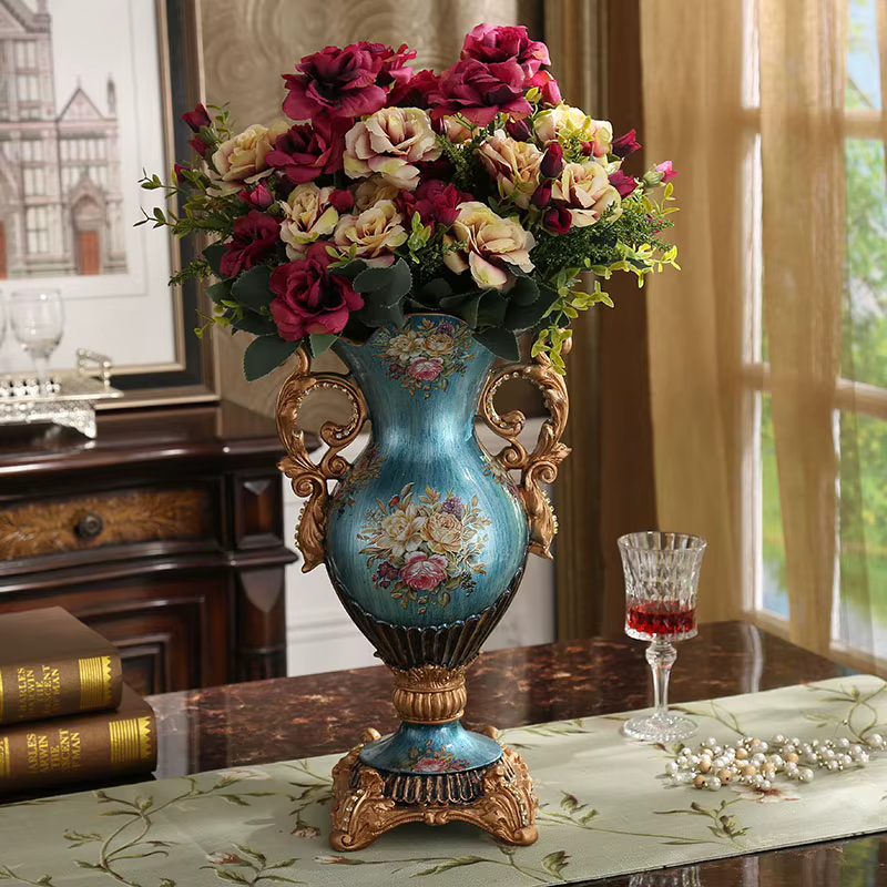 Vase en résine de palais de luxe européen