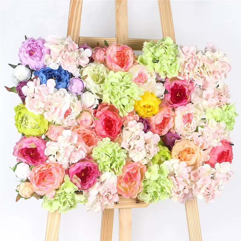 Grandes têtes de fleurs de pivoine