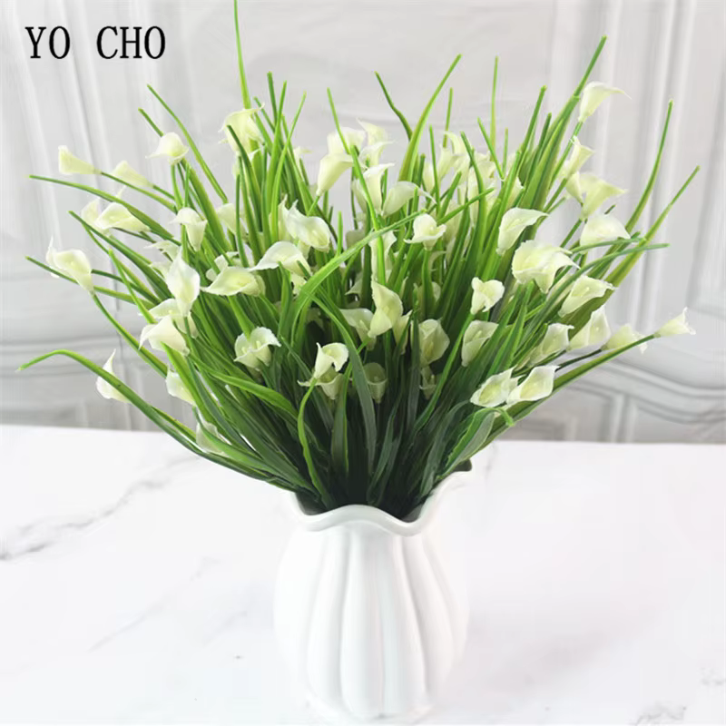 Fleur artificielle en plastique pour décoration de maison