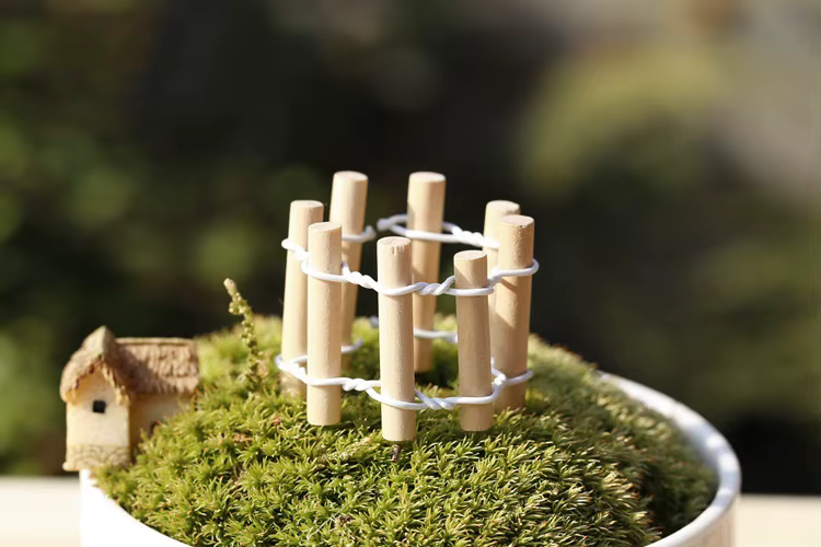 1 pièces pont cabane moulin à vent maison château Mini artisanat Figurine plante Pot jardin ornement Miniature fée