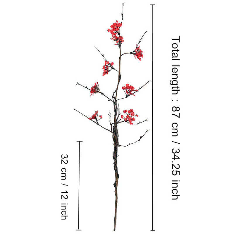 Branche de canne à fleurs de cerisier