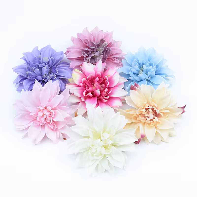 Couronne de fleurs artificielles en soie Gerbera 10CM