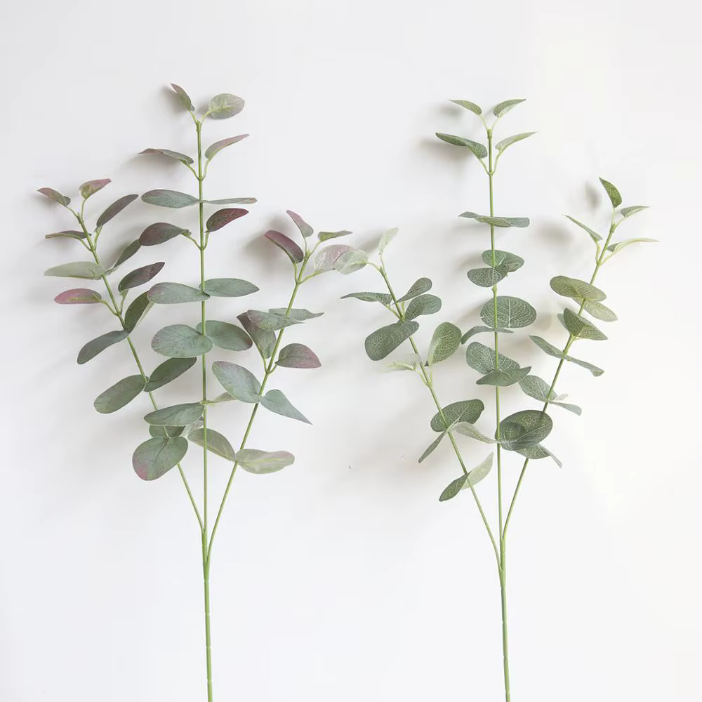 Feuilles d'eucalyptus artificielles vertes