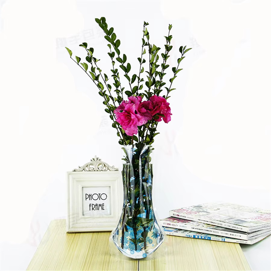 Vase à fleurs pliable en PVC écologique