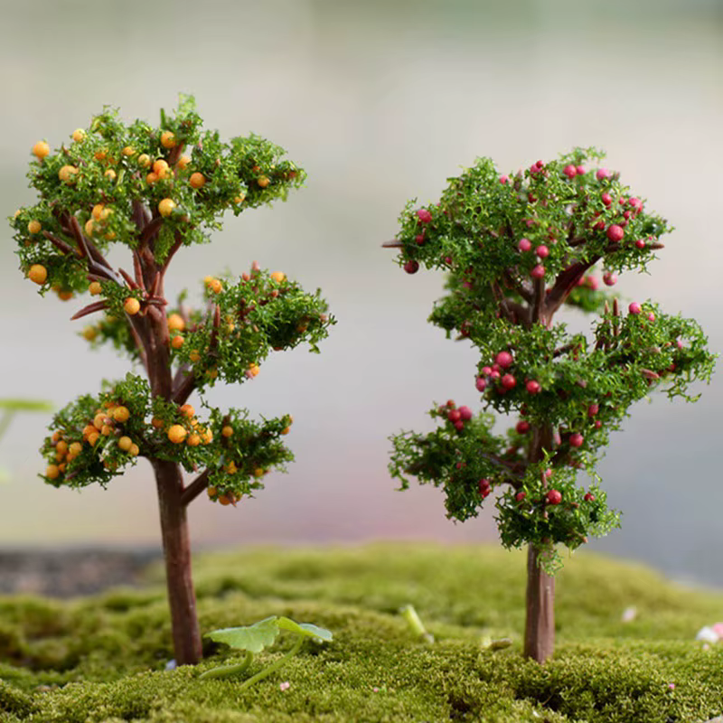 Mini ornements de jardin en résine