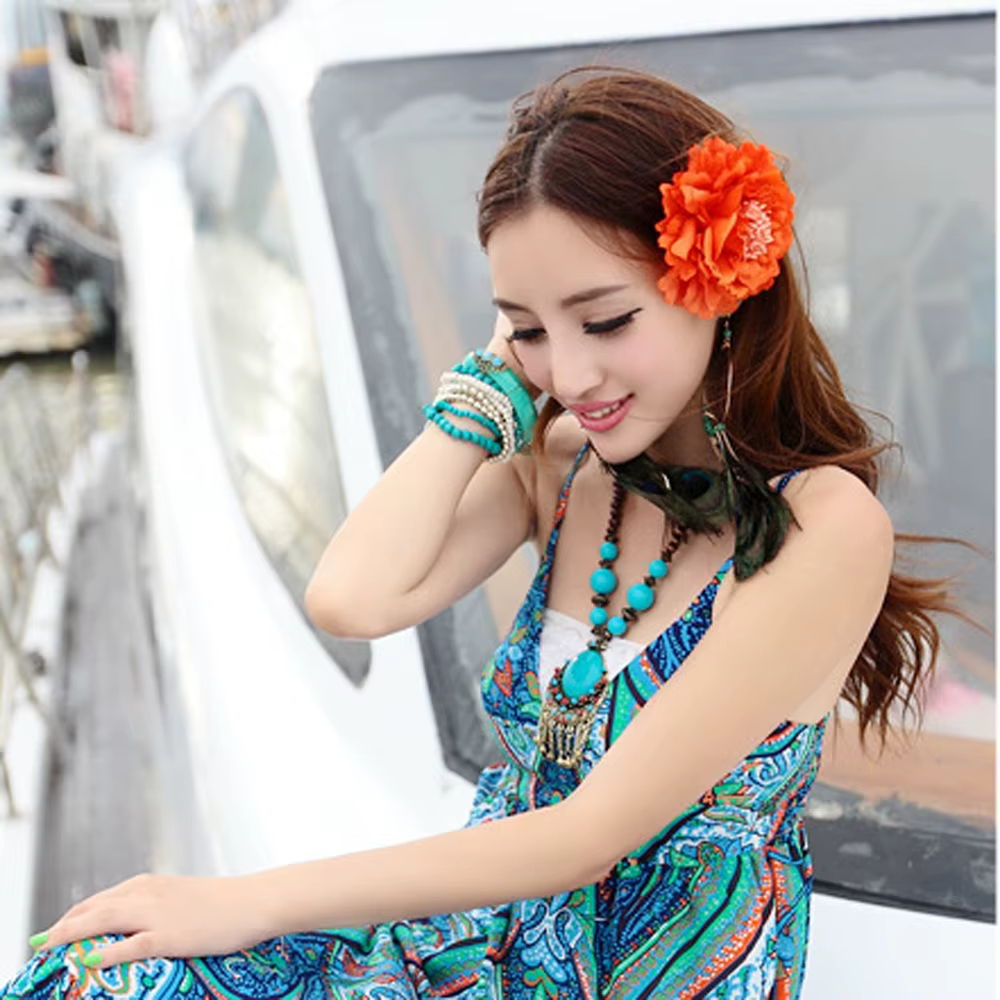 Pince à cheveux fleur rouge de haute qualité pour femmes, accessoires pour cheveux, épingles à cheveux pour femmes, patients, décorations de cheveux de mariage, nouveauté