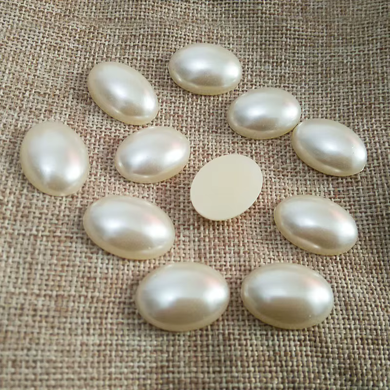 Cabochon camée lunette dos plat imitation narperle perles, bijoux décalcomanies étui mobile colle cheveux nœud papillon matériel de décoration