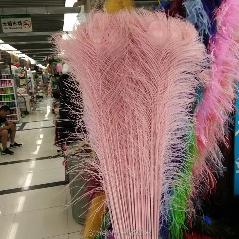 Nouveau! Plumes de paon naturelles pour vase à fleurs décoré