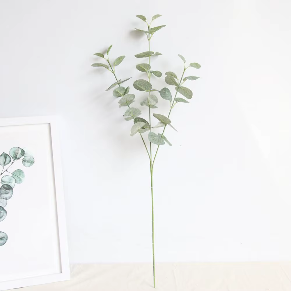Feuilles d'eucalyptus artificielles vertes