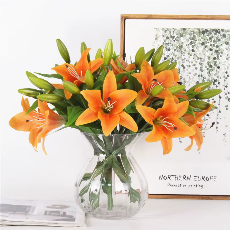 Fleur de lys artificielle en PVC