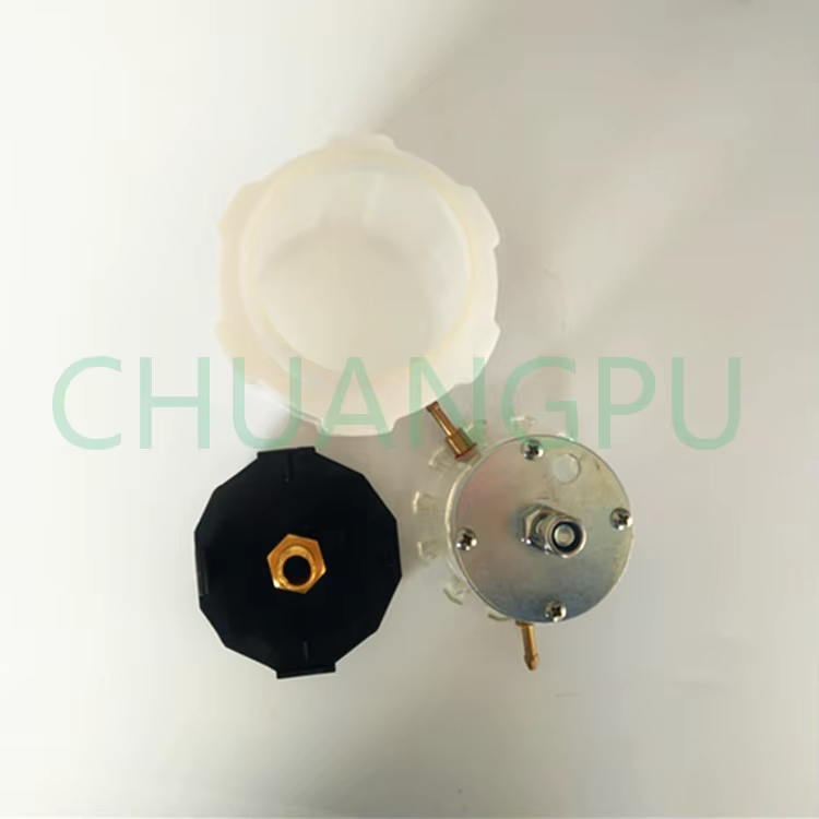 Pompe à vide pour Machine à traire de vache, Pot à huile en plastique blanc pour pompe à vide