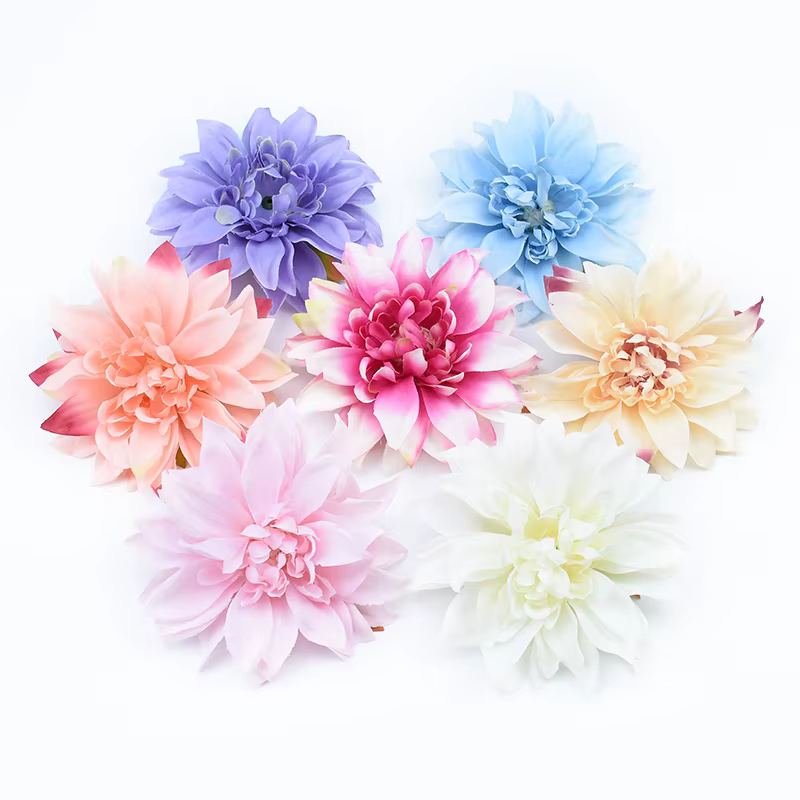 Couronne de fleurs artificielles en soie Gerbera 10CM