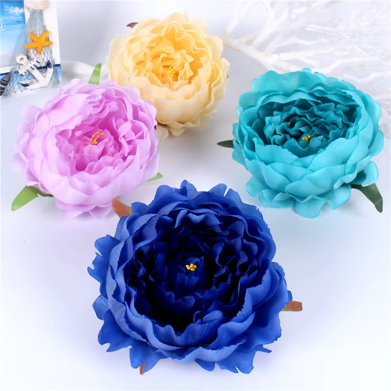 Grandes têtes de fleurs de pivoine
