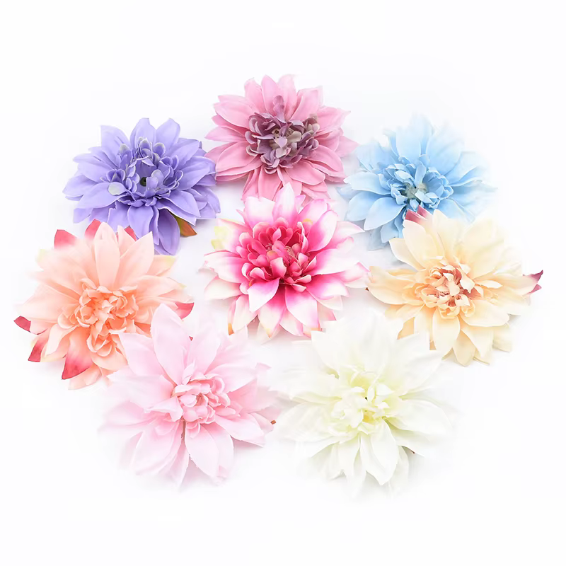 Couronne de fleurs artificielles en soie Gerbera 10CM