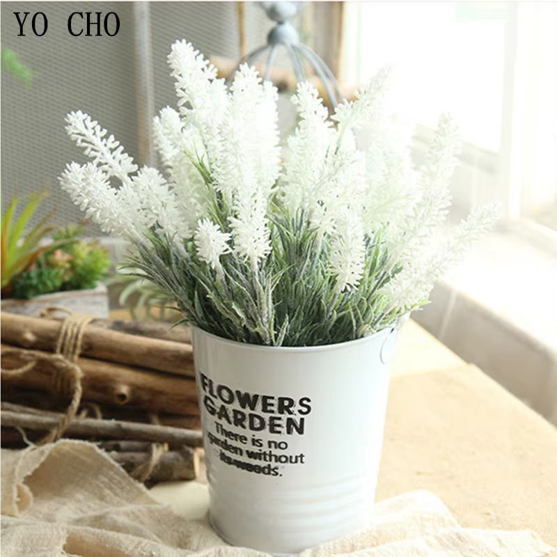 YO CHO – Bouquet de fleurs de lavande artificielles