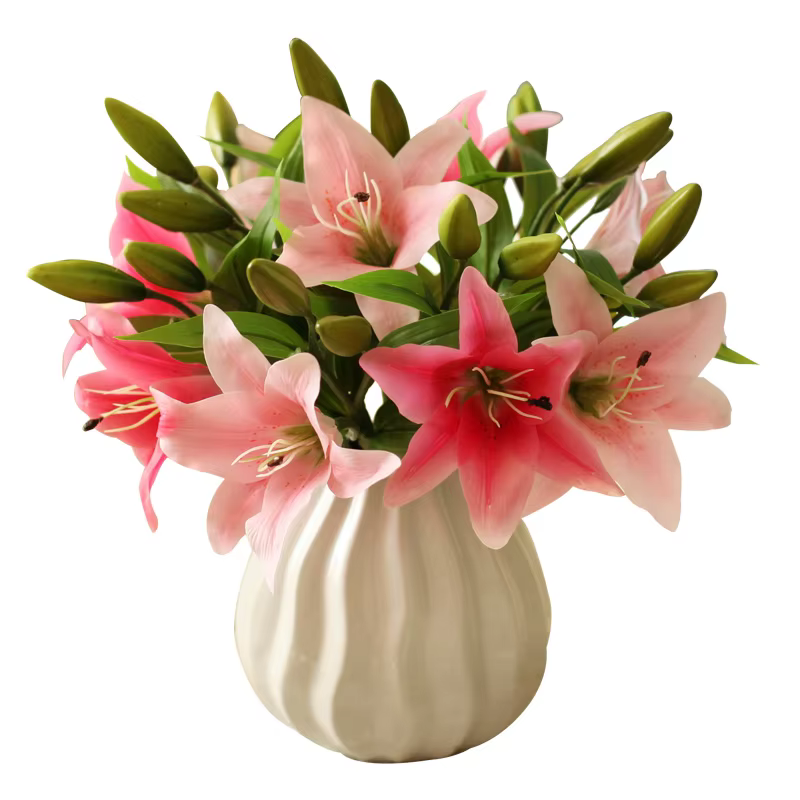 Fleur de lys artificielle en PVC