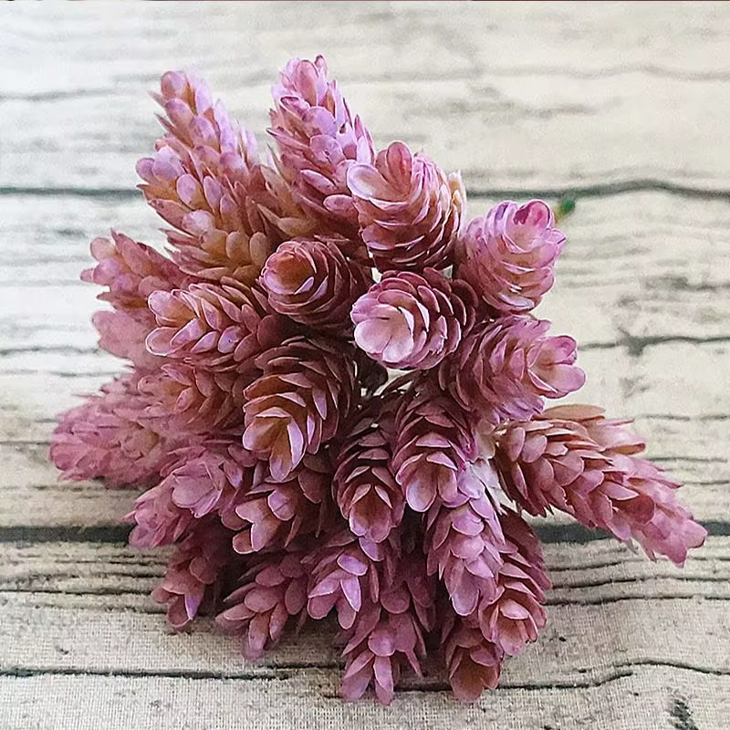 30 pièces/lot fausse plante verte fleurs artificielles en plastique bon marché pour la maison Table décorative mariage noël bricolage bonbons boîte-cadeau