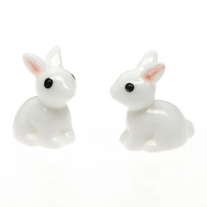 Mini lapin de jardin Miniature en résine