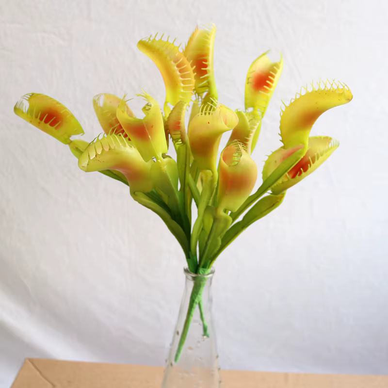 1 pièces plantes artificielles de piège à mouche de Vénus