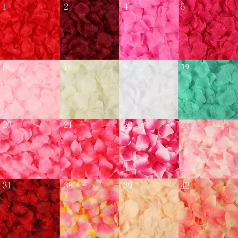 Pétale de Rose colorée artificielle romantique