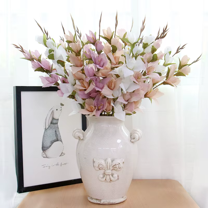 Décor de branche de fleur de glaïeul