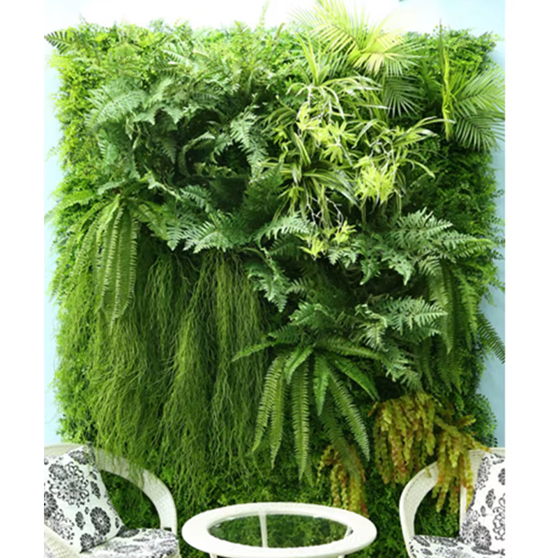 Mur de Plantes de Gazon Artificiel