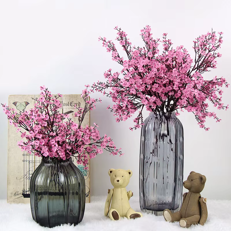Gypsophila fleurs artificielles branche blanche haute qualité souffle de bébé fausses plantes Long Bouquet maison mariage décor automne noël