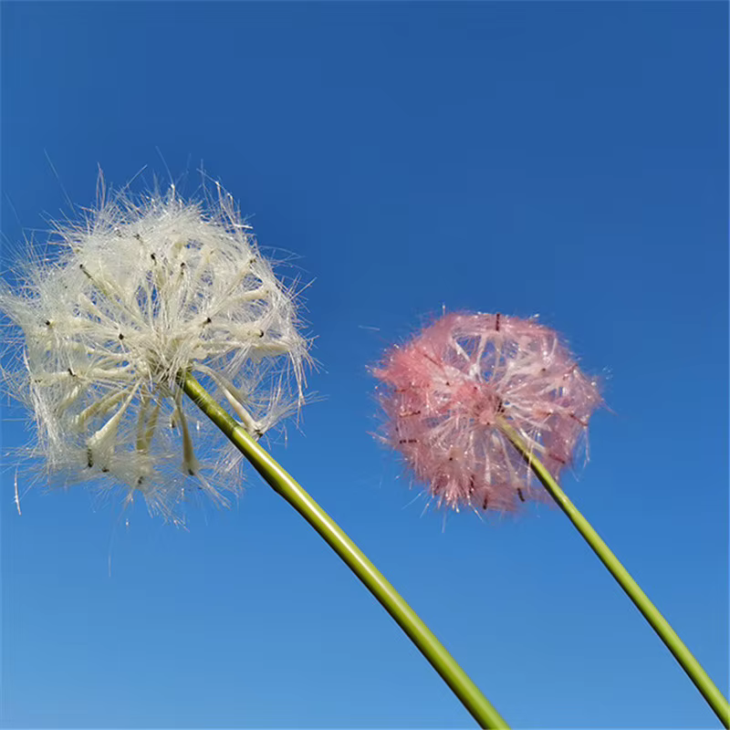 Fleur artificielle, pissenlit blanc