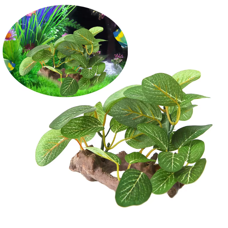 Plante d'herbe d'eau artificielle en plastique pour Aquarium