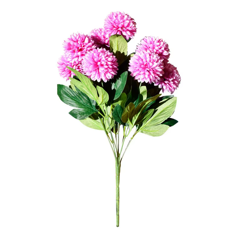 Pissenlit Artificiel Pommeau Fleurs Branches Vertes Décor À La Maison Table Vase un Bouquet de 10 Faux Arrangement