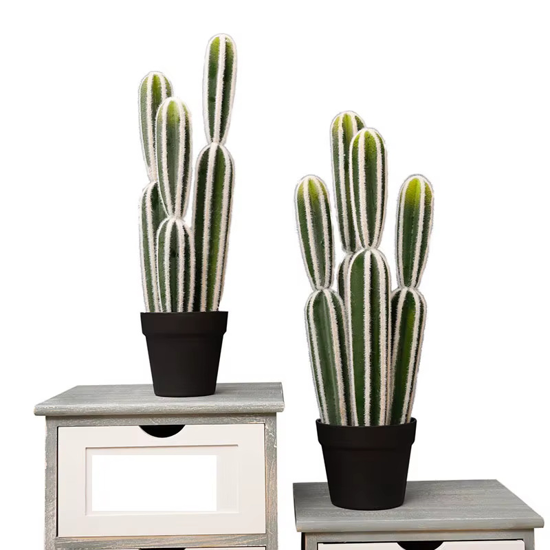 Plante artificielle en pot de style tropical