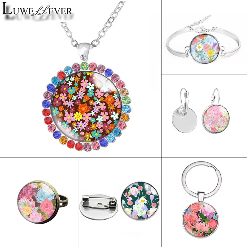 Cabochons Ronds en Verre sur Mesure, Coordinateur des Résultats de Bijoux, 10mm, 12mm, 14mm, 16mm, 18mm, 20mm, 25mm, 30mm, 35mm, 40mm