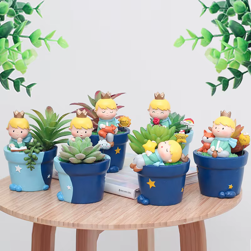 Jardinière Prince Kid pour plantes succulentes Cactus