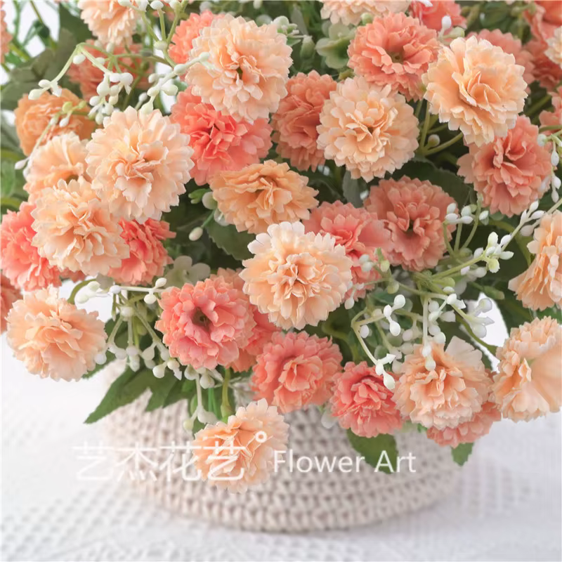 Bouquet de Fleurs Artificielles Roses dans un Vase