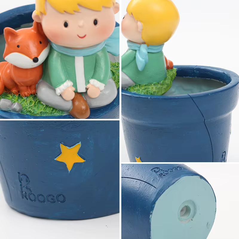Jardinière Prince Kid pour plantes succulentes Cactus