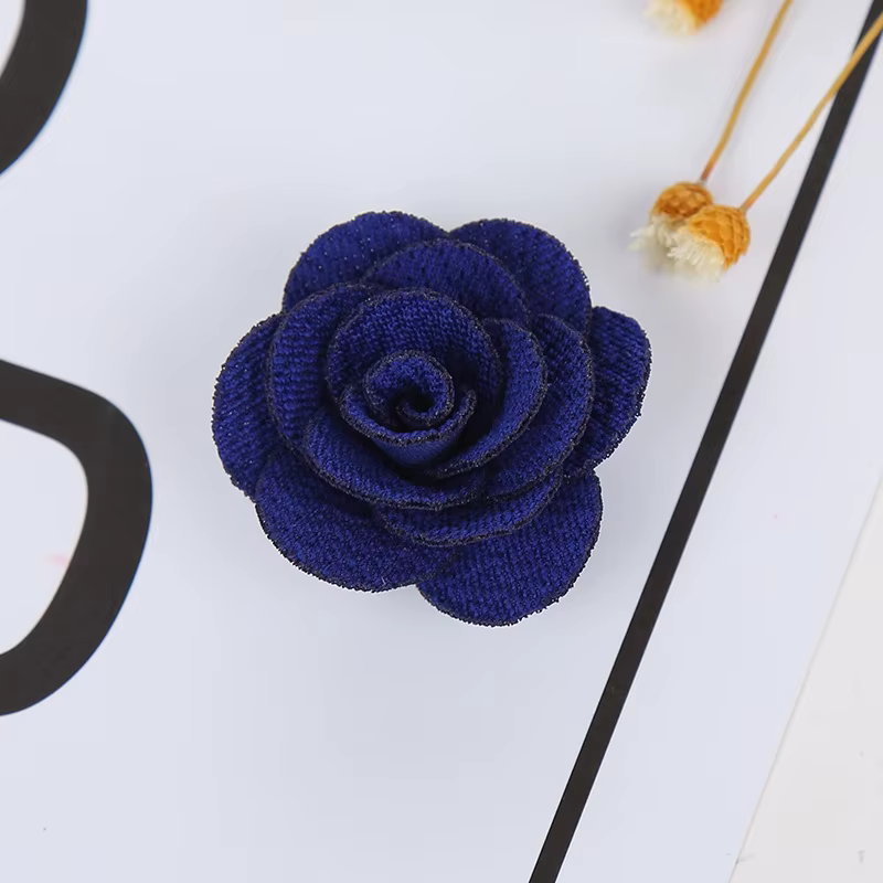 Fleur décorative camélia DIY sans Clip pour filles