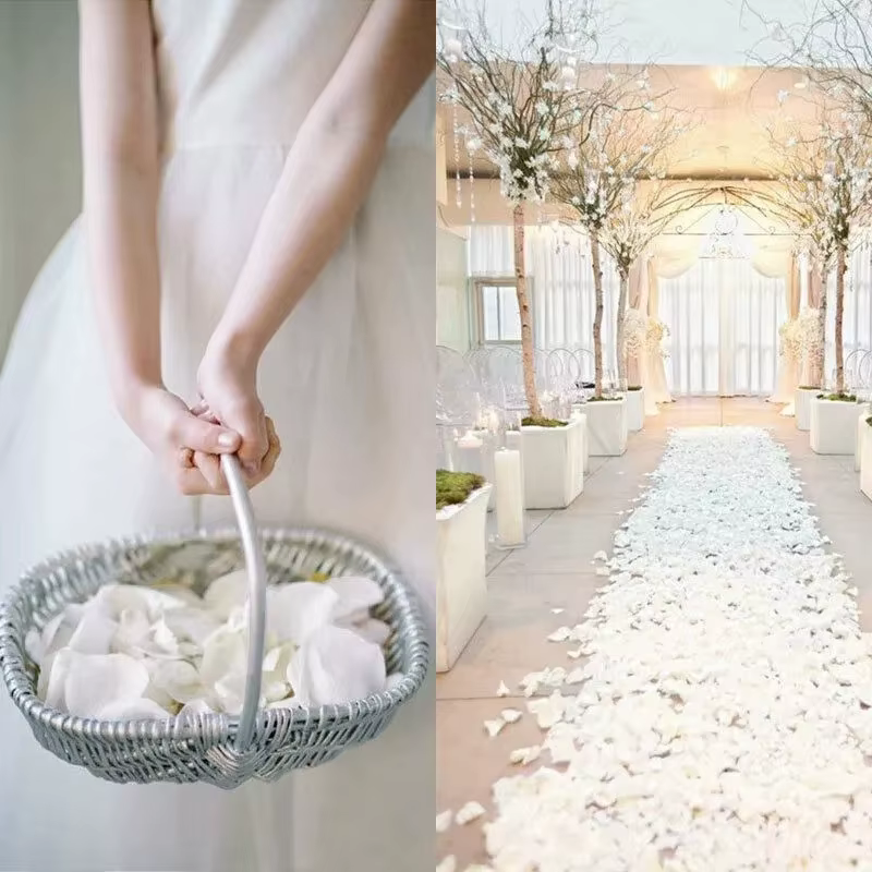 Pétale de Rose colorée artificielle romantique