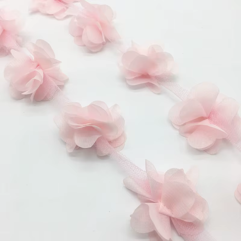 Grappe de fleurs en mousseline de soie