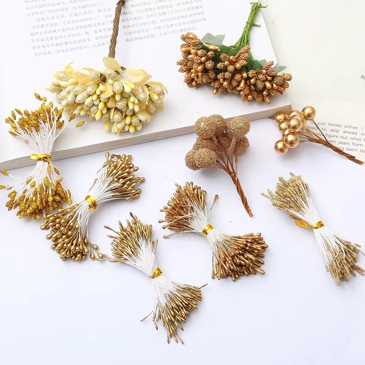Bundle de fleurs de champagne mélangées